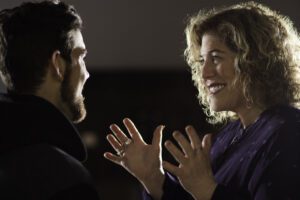Ellen Gerstein Acting Coach during instruction with a student